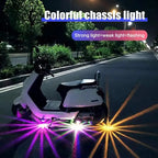 Motorcycle 12V LED Flash Chassis Light Strobe Atmosphere Lamp Underglow Ambient Lighting Moto Decoration Accessories Universal