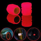Luminous Valve Caps Fluorescent Night Car Tire Valve Caps Motorcycle Bike Glowing Decor Wheel Nozzles Tyre Cap Car Accessories