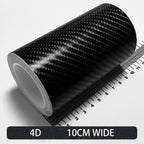 Carbon Fiber Automotive Adhesive Tape Roll Matte Black Protective Car Film Self-Adhesive Film 3D Vinyl Car Film Accessories