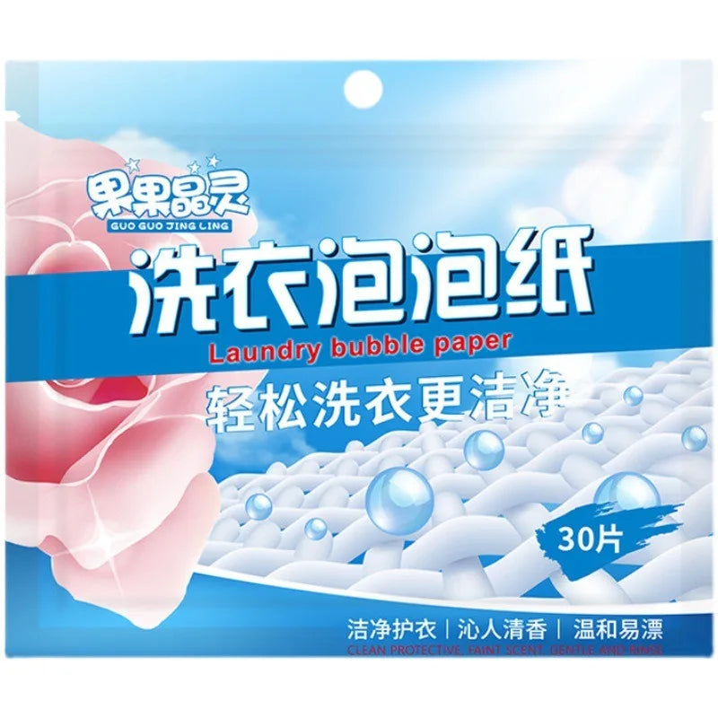 30-150PCS  Laundry Tablets Concentrated Washing Powder Laundry Soap Washing Machine Clothing Strong Cleaning Sheets Detergent