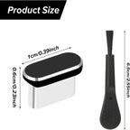 4Pcs USB C Dust Plug With Cleaning Brush Anti Dust USB-C Plug Cover Charging Port Cover Caps For iPhone15 16 Samsung Smart Phone