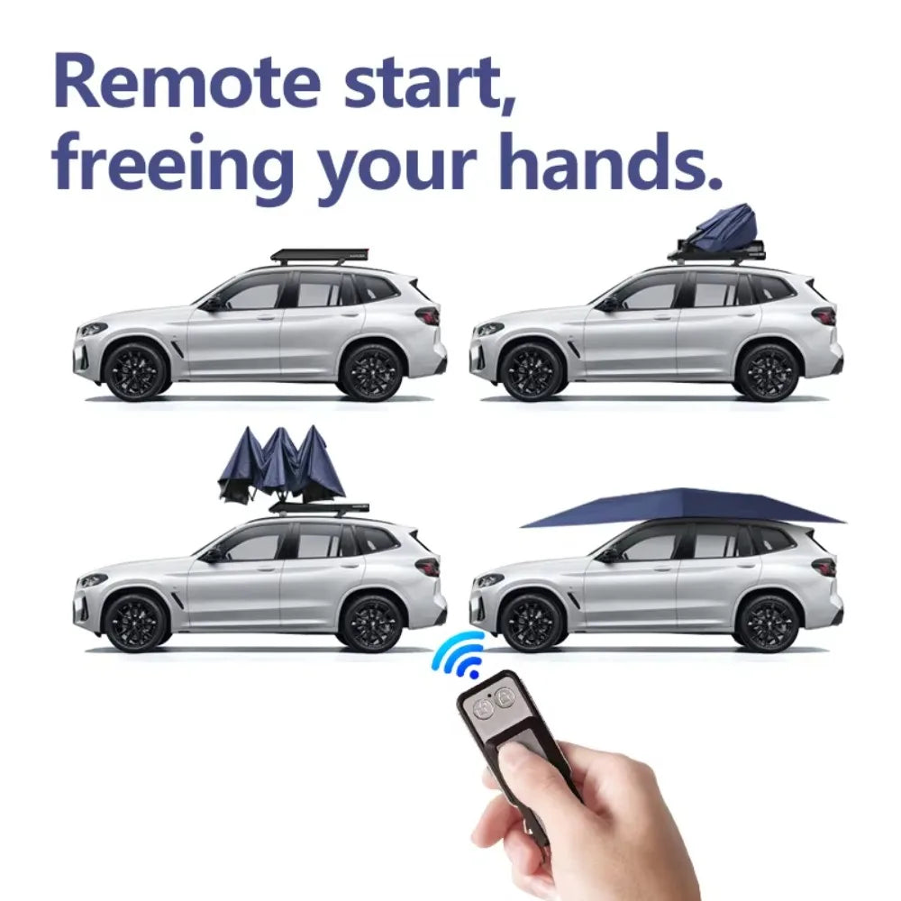 Auto-Electric Car Parking Umbrella — 3.8 × 2.7m