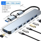 USB C HUB 3in1 Type C 3.0 to HDMI-compatible Docking Station PD Fast Charge 4K HDMI Adapter Splitter For MacBook Phone Computer