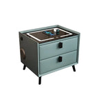 Modern Wooden Bedside Table — Drawer Storage Nightstand
