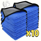 1/2/3/6/10pcs 30X60cm Microfiber Car Cleaning Towels Soft Quick Drying for Windows Mirrors Wiping Rags Double Layer Wash Cloth