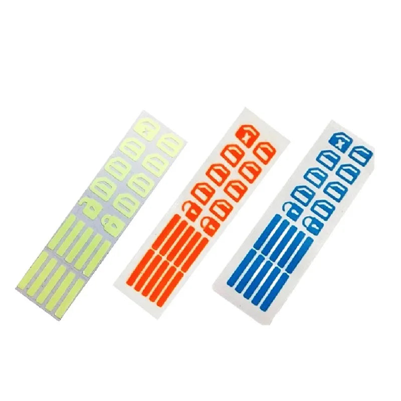 18Pcs/set Car Luminous Door Window Lift Button Stickers Car Windows Control Panel Decals Car Interior Sticker Auto Accessories