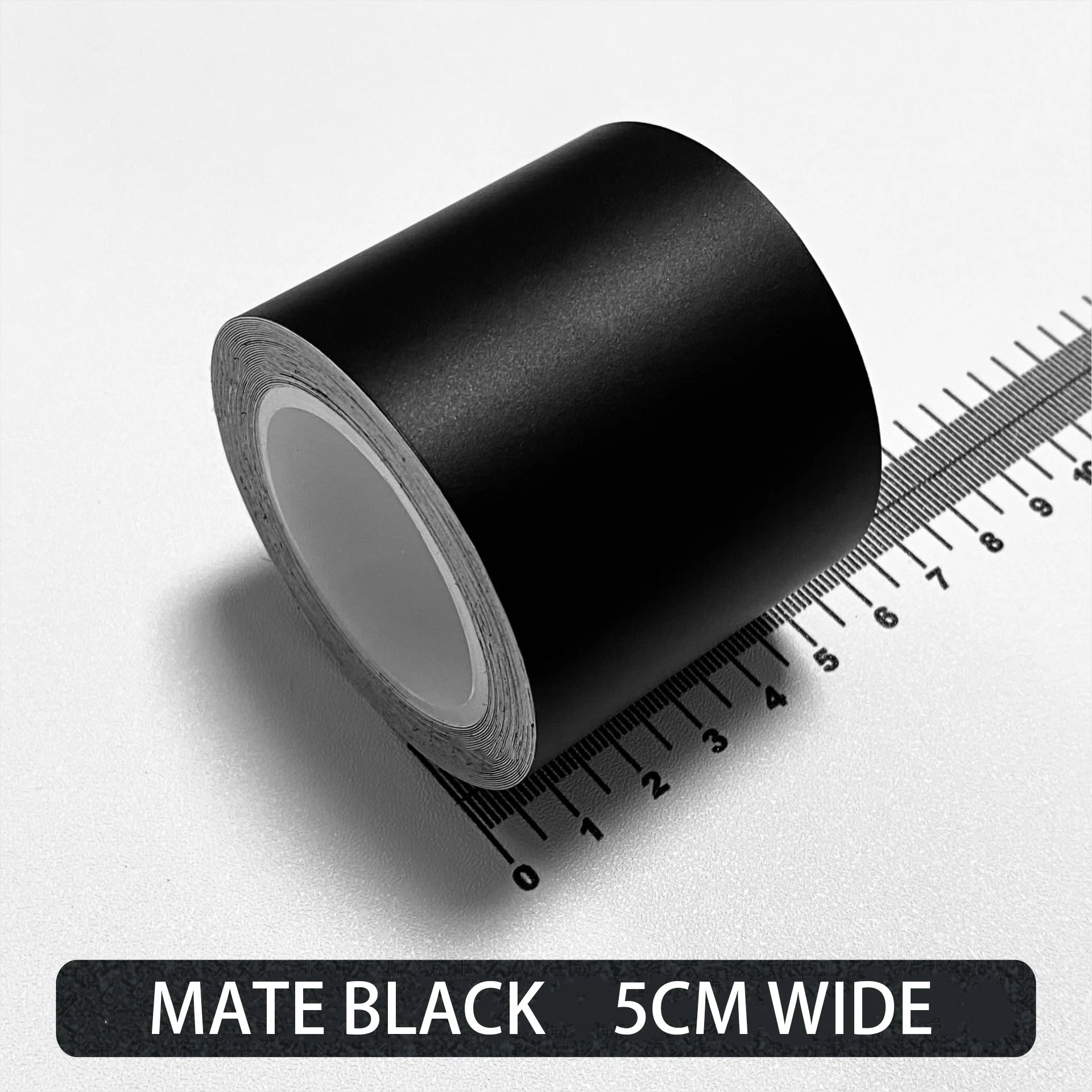 Carbon Fiber Automotive Adhesive Tape Roll Matte Black Protective Car Film Self-Adhesive Film 3D Vinyl Car Film Accessories