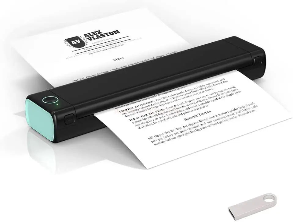 Mini Wireless Thermal Label Printer — Bluetooth Mobile Print