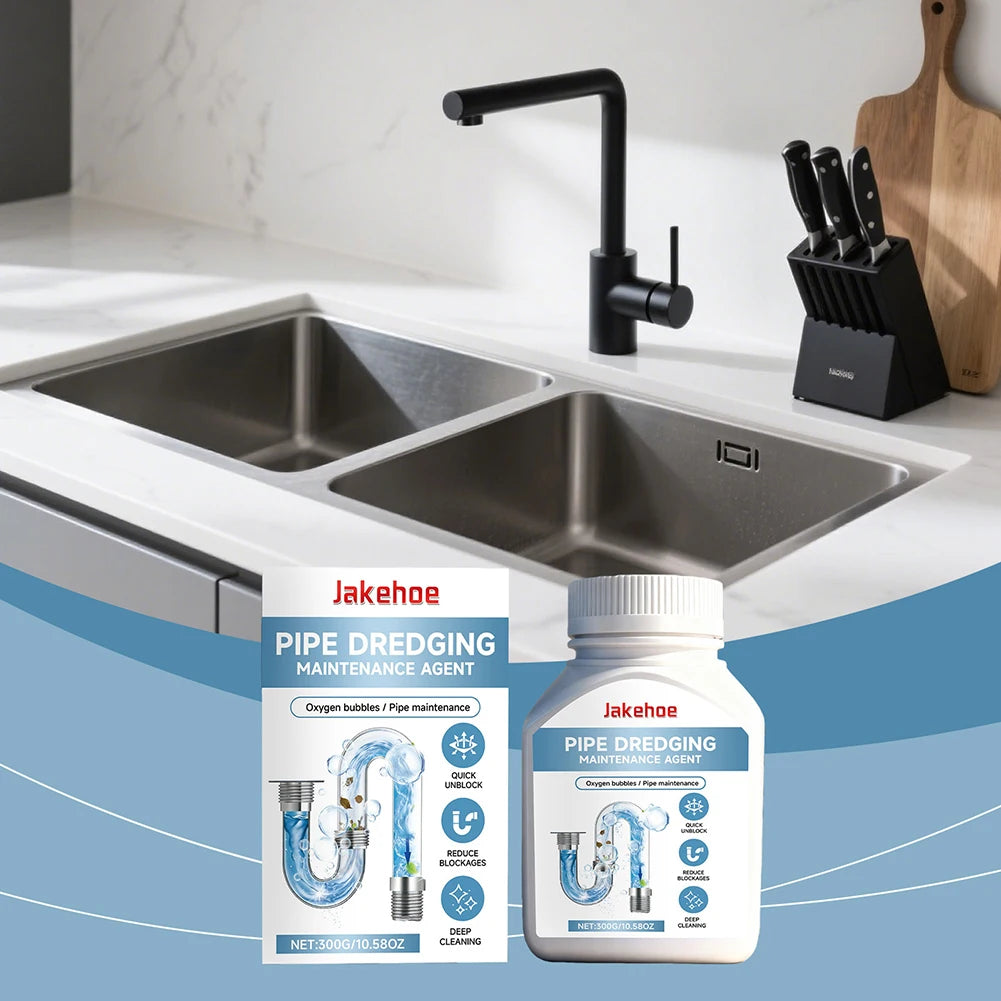 Powerful Drain Clog Cleaner Easy-To-Use Effectively Remove Clogs Hair Grease Drain Opener For Kitchen Sink Plumbing Maintenance