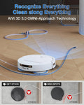 Ecovas X8 Pro Smart Robot Vacuum Cleaner Aspirapolvere Aspirateur Staubsauger LDS Navigation for Household Cleaning EU for