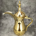 Golden Arabic Coffee Pots, ,Hot Water long-mouthed Tea Kettle Coffee Maker, Narrow Teapot 500/700ML 304 Stainless Steel
