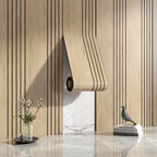 3D Grille Waterproof Self-Adhesive Wall Panels,Stick Wall , Modern Textured PVC Interior Design, Easy Install Home Decoration