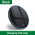 30W Wireless Charger Pad for iPhone 17 16 15 14 13 12 11 Samsung Xiaomi Phone Chargers Induction Fast Charging Dock Station