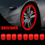 Luminous Valve Caps Fluorescent Night Car Tire Valve Caps Motorcycle Bike Glowing Decor Wheel Nozzles Tyre Cap Car Accessories