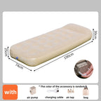Interior Air Mattress Glamping Mats PVC Inflatable Sleeping Mattress Luxury 2 Person Camping Bed Mat Built-in Pump Thicken Mat