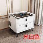 Modern Wooden Bedside Table — Drawer Storage Nightstand