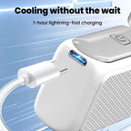 Portable Handheld Mini Fan 5 Speed Adjust Type c Rechargeable Fan Digital Display Desktop Fan Outdoor