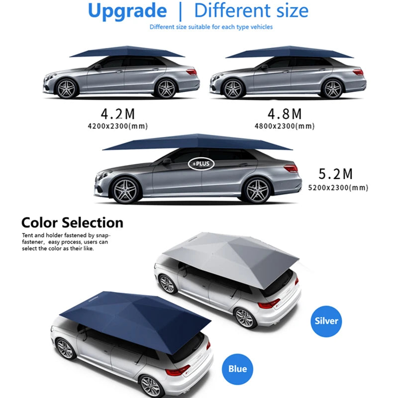 Foldable Car Umbrella — Windshield Sun Shade & Heat Shield