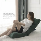 Foldable Floor Lounge Chair High Back Chair for Bay Window/Bedroom Removable Washable Tatami Seat Versatile Ottoman for Reading