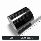 Carbon Fiber Automotive Adhesive Tape Roll Matte Black Protective Car Film Self-Adhesive Film 3D Vinyl Car Film Accessories