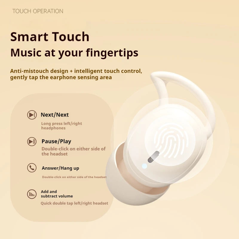 M72 Mini Invisible Sleep Earbuds — Wireless Bluetooth