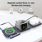 Qi2 MagFold — 30W 3-in-1 Wireless Charger