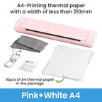 Phomemo M08F A4 Thermal Printer Portable Wireless Bluetooth Printer for Tattoo Stencils Compatible with Phone PC