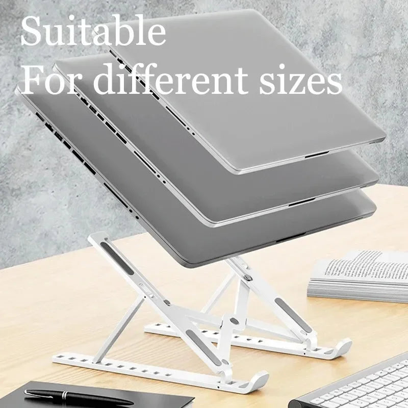 Adjustable Laptop Stand — Foldable, 10-Position Tilt
