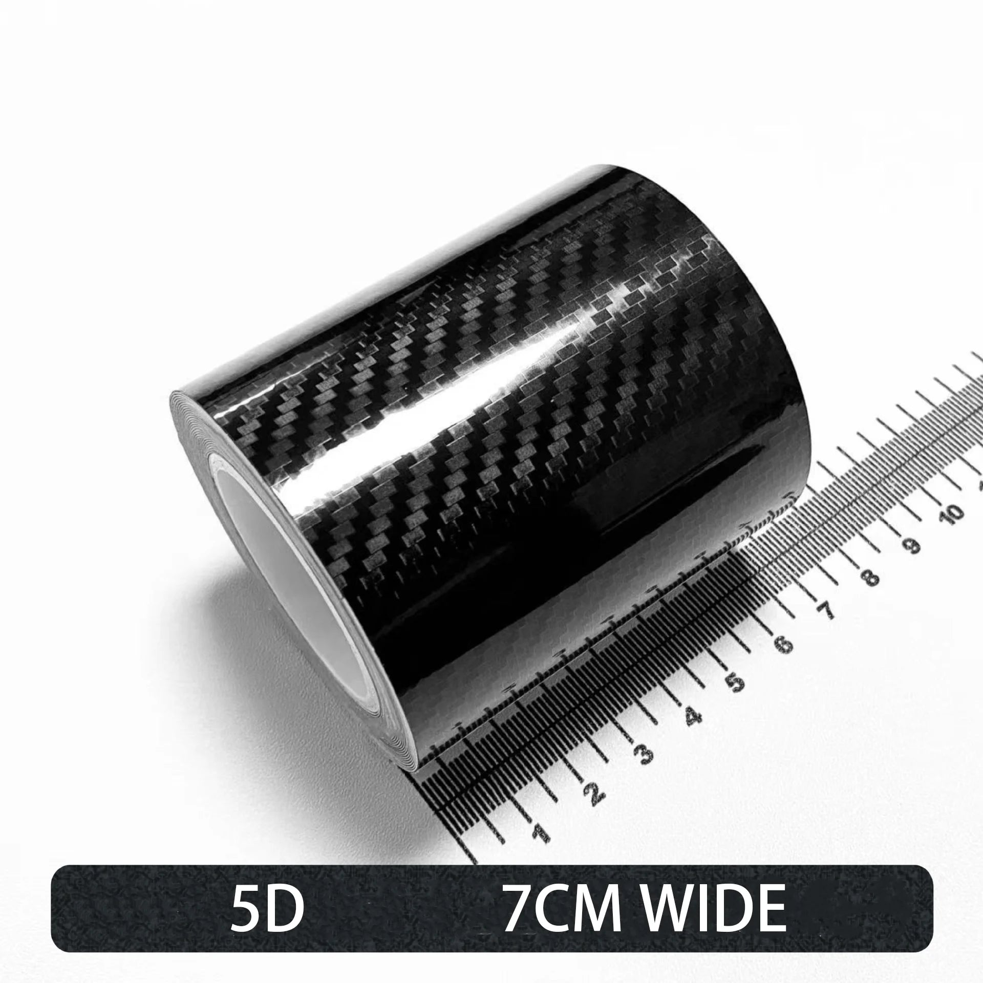 Carbon Fiber Automotive Adhesive Tape Roll Matte Black Protective Car Film Self-Adhesive Film 3D Vinyl Car Film Accessories