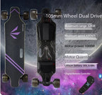 New Upgraded 32KM Long Range Smart Remote Control 4 Wheels Dual Motor Adult Land Surf Electric Skateboard