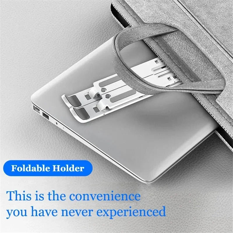 Adjustable Laptop Stand — Foldable, 10-Position Tilt