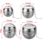 Stainless Steel Ball Tea Leaking Ball Tea Leaking Mesh Filter Tea Strainer Tea Maker With Rope Chain Kitchen Tools