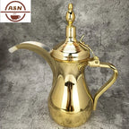 Golden Arabic Coffee Pots, ,Hot Water long-mouthed Tea Kettle Coffee Maker, Narrow Teapot 500/700ML 304 Stainless Steel