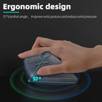 Multi-Device Vertical Ergonomic Mouse With Function Adjustment Kno Rechargeable 2.4G Bluetooth Wireless Mouse for PC Tablet