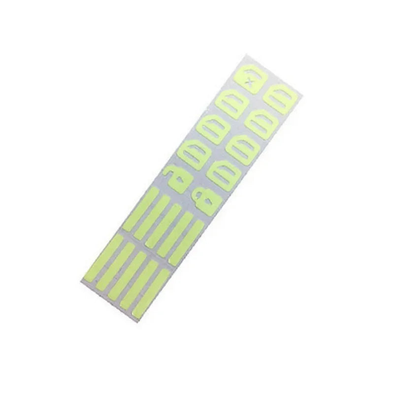 18Pcs/set Car Luminous Door Window Lift Button Stickers Car Windows Control Panel Decals Car Interior Sticker Auto Accessories