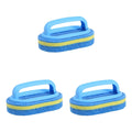 Multi Functional Cleaning Sponge with Handle for Kitchen Bathroom Tile Glass Bathtub Stain Removal Easy Grip Design