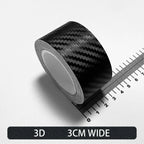 Carbon Fiber Automotive Adhesive Tape Roll Matte Black Protective Car Film Self-Adhesive Film 3D Vinyl Car Film Accessories