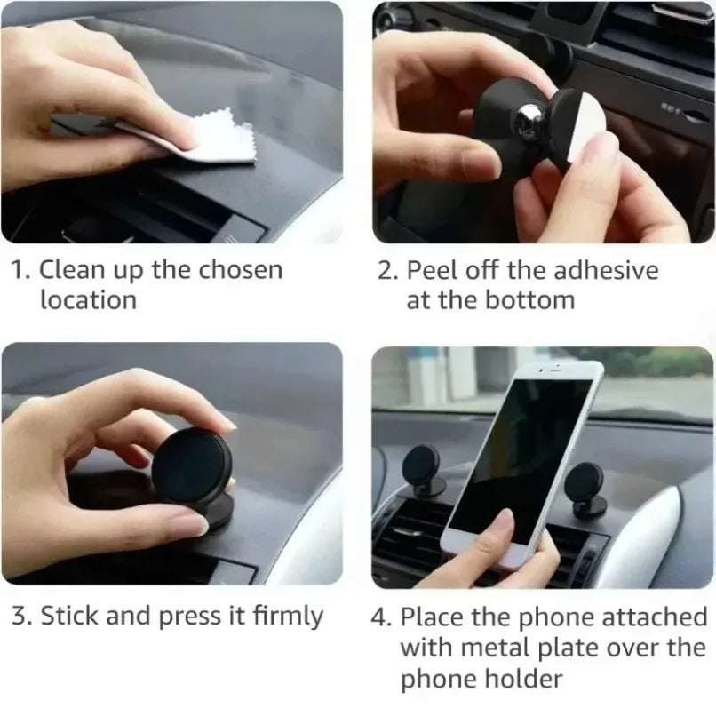 Magnetic Car Phone Holder Universal Car Phone Stand for iPhone Xiaomi Huawei Samsung Dashboard Wall Mounted Car Magnet Sticker