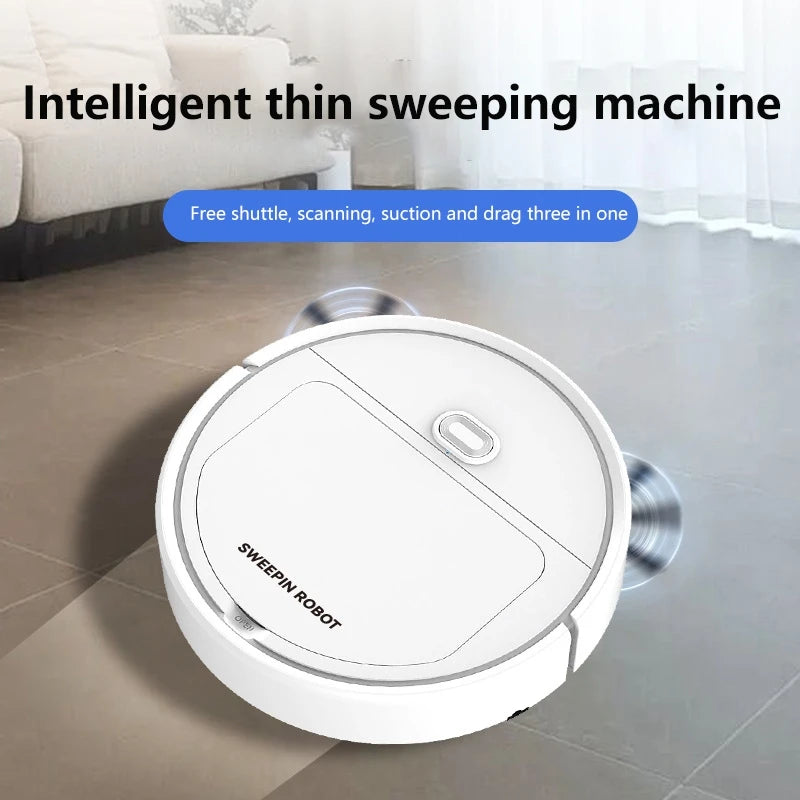 2026 New 3in 1 Smart Sweeping Robot Vacuum Cleaner 4000Pa Strong Suction ForBedroom Living Room Hard Floors Pet Hair Carpets