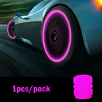 Luminous Valve Caps Fluorescent Night Car Tire Valve Caps Motorcycle Bike Glowing Decor Wheel Nozzles Tyre Cap Car Accessories