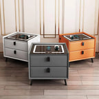 Modern Wooden Bedside Table — Drawer Storage Nightstand