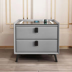 Modern Wooden Bedside Table — Drawer Storage Nightstand