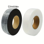 2Roll Black White Double-sided Interlining Adhesive Fabric Clothes Iron On Hem Tape Interlining Web DIY Sewing Patchwork Acces