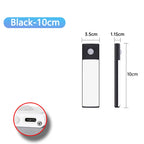 LED Cabinet Light Type C Rechargeable Motion Sensor Night Lights for Kitchen Wardrobe Cabinet Lighting 10cm/20cm/30cm/40cm/50cm