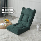 Foldable Floor Lounge Chair High Back Chair for Bay Window/Bedroom Removable Washable Tatami Seat Versatile Ottoman for Reading