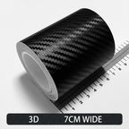Carbon Fiber Automotive Adhesive Tape Roll Matte Black Protective Car Film Self-Adhesive Film 3D Vinyl Car Film Accessories