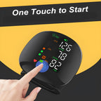 Wrist Type Blood Pressure Monitor LED Display Fast Measurement Digital Tensiometer BP Tonometer Heart Rate USB Rechargeable