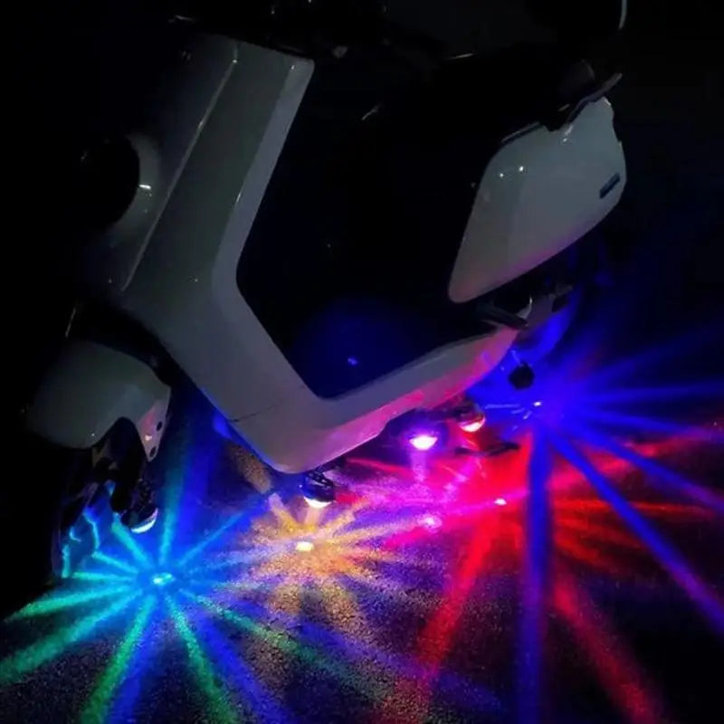 Motorcycle 12V LED Flash Chassis Light Strobe Atmosphere Lamp Underglow Ambient Lighting Moto Decoration Accessories Universal
