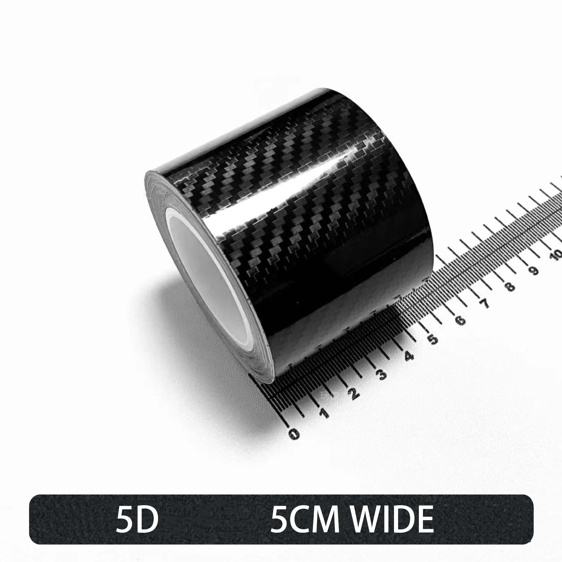 Carbon Fiber Automotive Adhesive Tape Roll Matte Black Protective Car Film Self-Adhesive Film 3D Vinyl Car Film Accessories