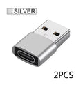 2Pcs USB To Type C OTG Adapter USB USB-C Male To Micro Type-c Female Converter For Macbook Samsung S20 USBC OTG Connector